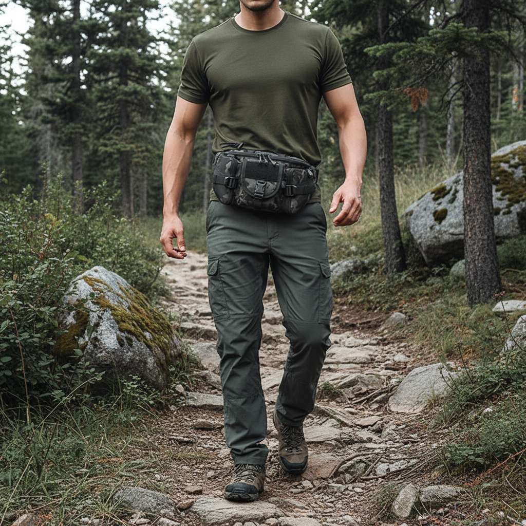 Military Tactical Belt Bag | Waterproof Nylon | Phone Pocket | 9 Colors