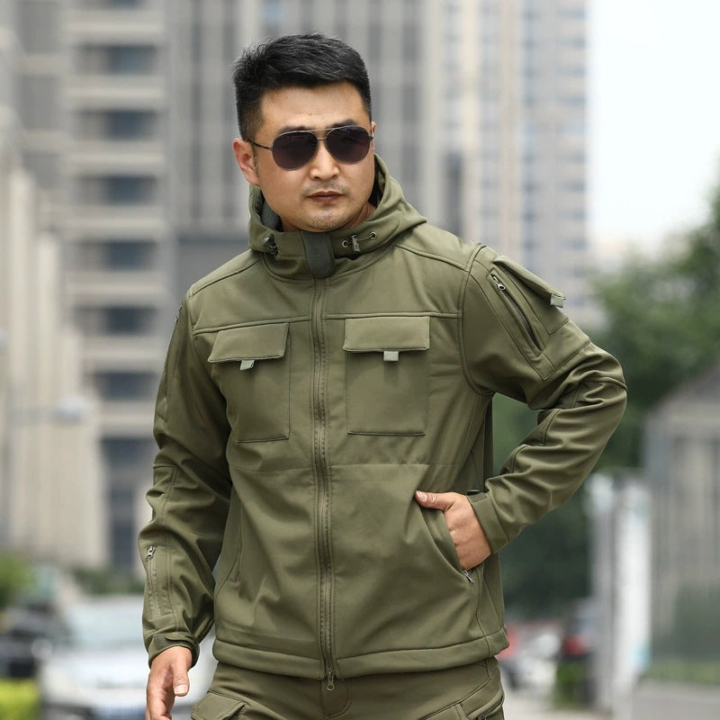 Shell Jacket Camouflage Cold Sports Outdoor Tactics Fleece Sweater