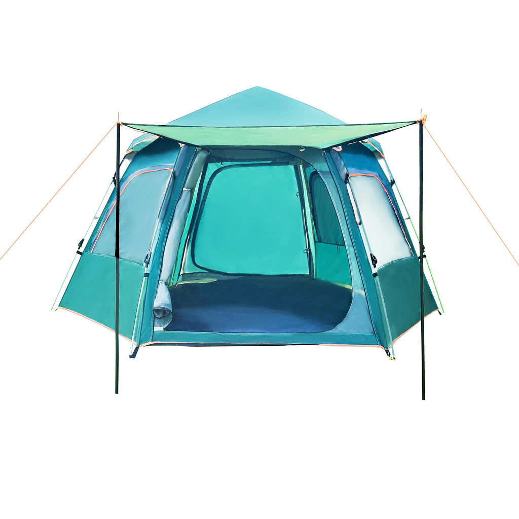 2-Person Instant Pop-Up Camping Tent | 30-Second Setup | Starlight Roof | 1500mm Waterproof