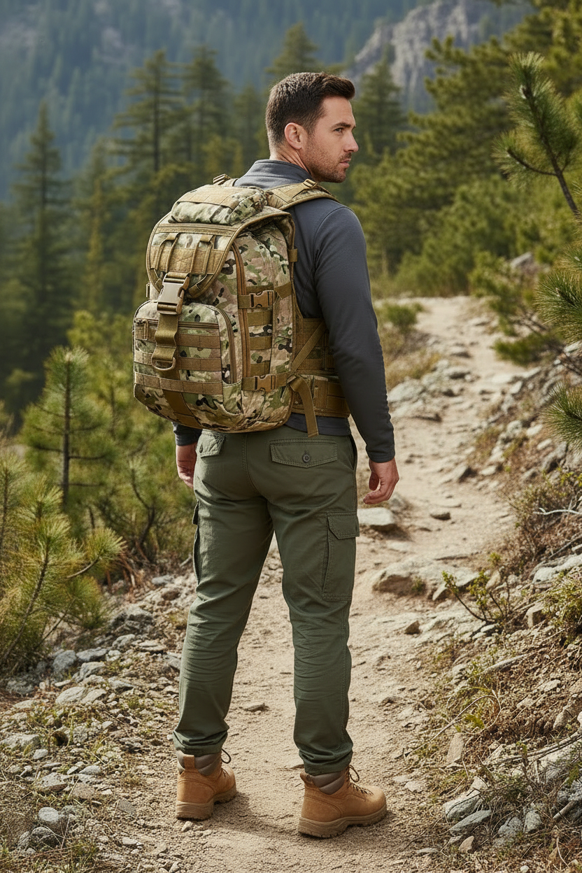 40L Tactical Hiking Backpack | Camouflage | 10 Colors | Combat & Outdoor Use