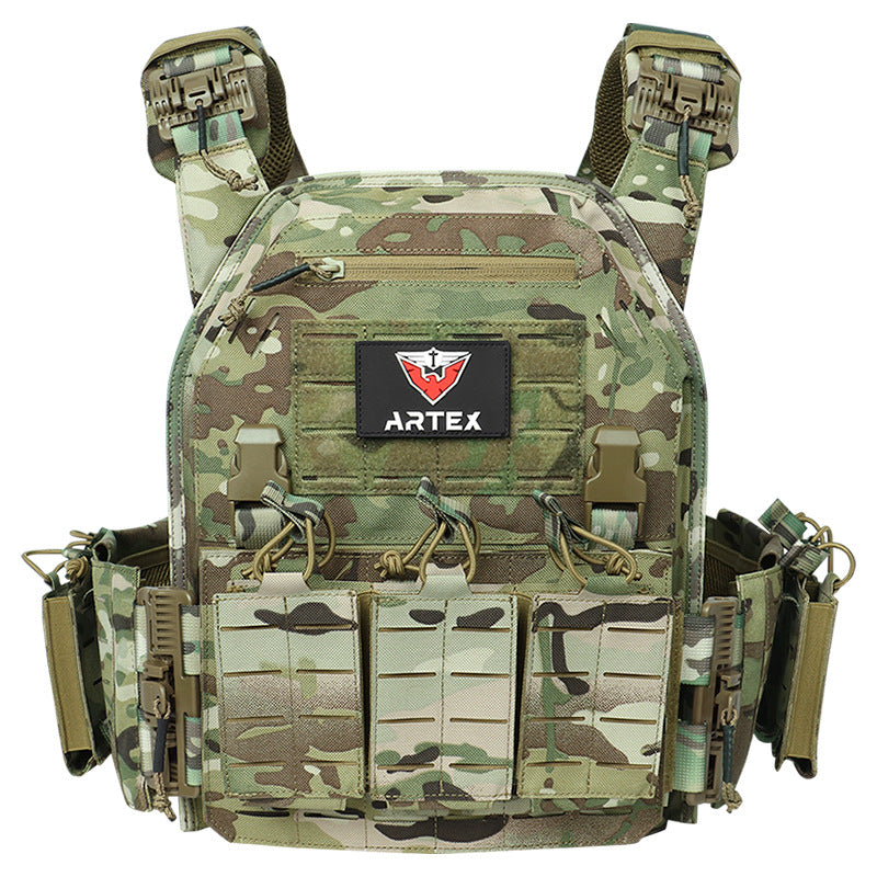 Artex Outdoor Multi-functional Military Fan Laser Quick Release Tactical Vest 6094 Tactical Vest Equipment Protective Jacket